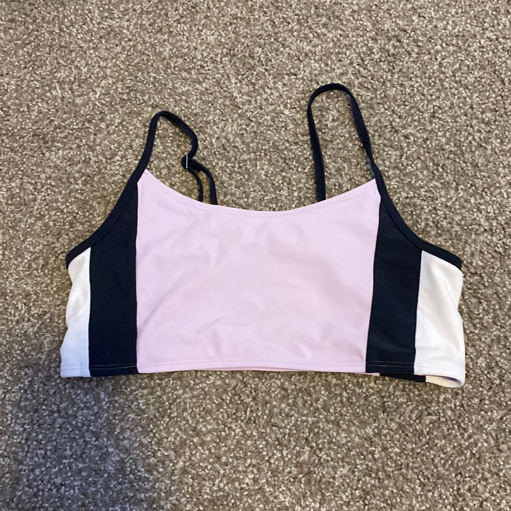 Purple bathing suit top